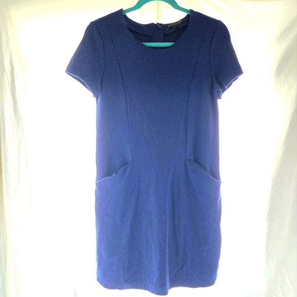 Comfortable Blue Shift Dress - Picture 1 of 8